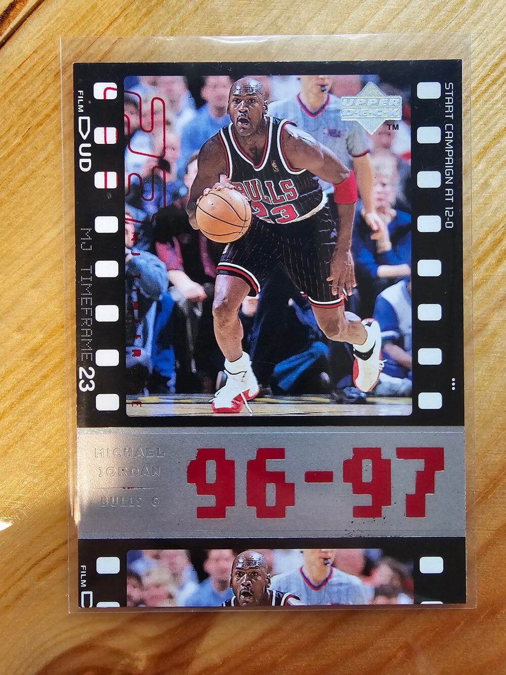 Michael Jordan 1998 Upper Deck Timeframe #101 - Bulls - 96-97 Start 12-0 - NBA